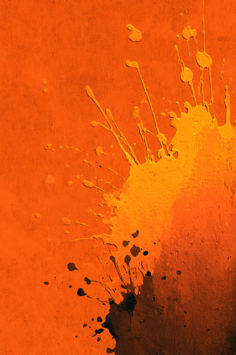 Paint splashes in Orange Energy and Creative Explosion