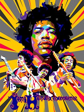 Pop Art Jimi Hendrix von Doesburg Design