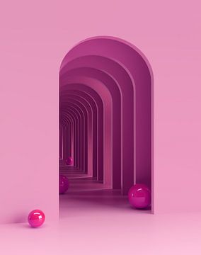Roze bogen van shoott photography