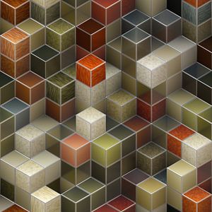 Cubes des années soixante-dix sur Arjen Roos