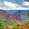 Blick auf den Waimea Canyon, Hawaii von Rietje Bulthuis