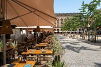 Terrace in Girona Spain