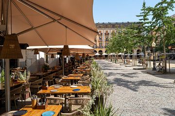 Terrace in Girona Spain