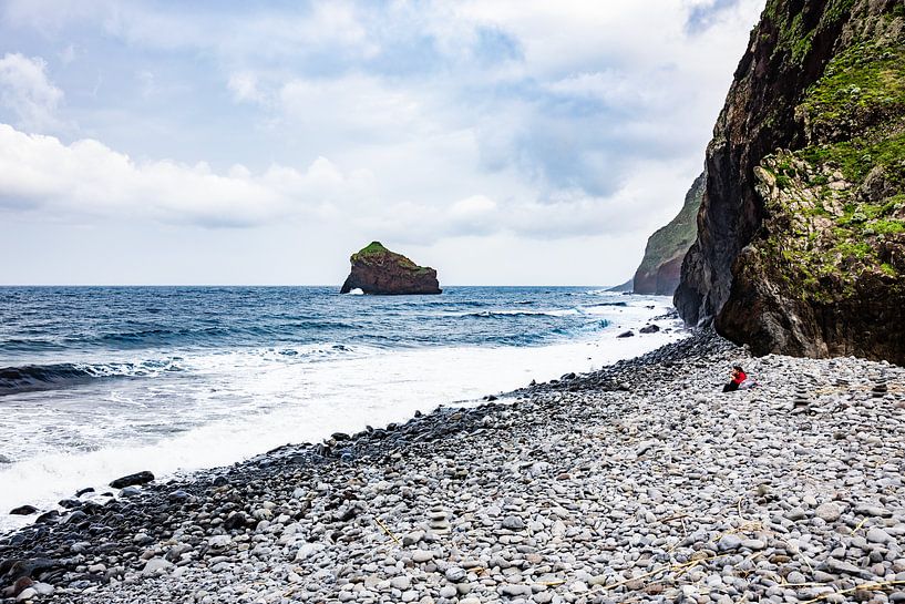 coast near the ruin of st george on Madeira by Eric van Nieuwland
