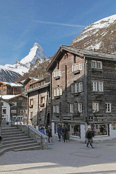Oud Zermatt en de Matterhorn van t.ART