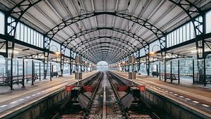 Haarlem: Station platform west by OK