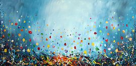 Blumen Blau von Gena Theheartofart