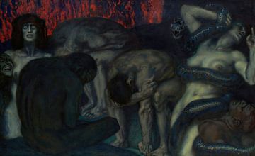 Franz von Stuck - Inferno (1908) van Peter Balan