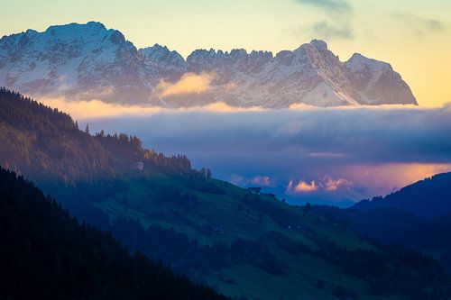 Kaisergebirge im Sonnenaufgang
