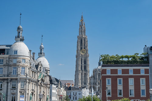 Onze-Lieve-Vrouwekathedraal Antwerpen - Stadszicht