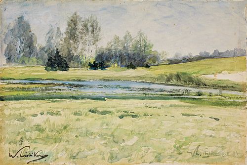 WALTER LEISTIKOW, Zomerlandschap (Steglitz), 1894