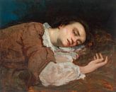 Studie für Les Demoiselles des bords de la Seine, Gustave Courbet von Meisterhafte Meister Miniaturansicht