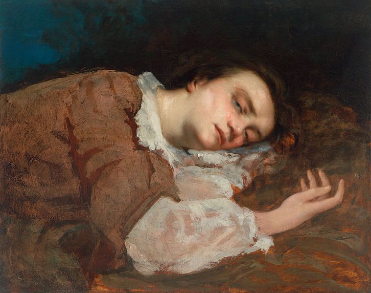 Studie für Les Demoiselles des bords de la Seine, Gustave Courbet von Meisterhafte Meister