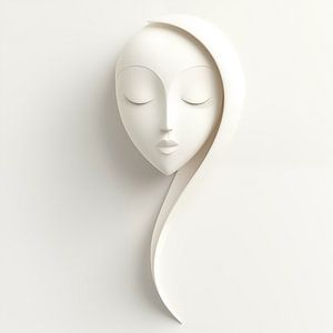 Minimalistische vrouw