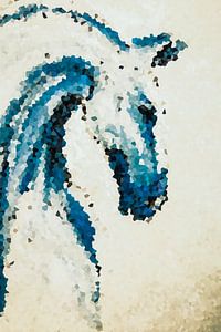 Gentel bleu horse by Mirjam Bouma