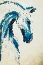 Gentel blaues Pferd von Mirjam Bouma Miniaturansicht