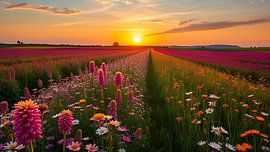 Une mer de fleurs aux couleurs chatoyantes