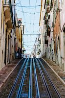 The steep hills of Lisbon