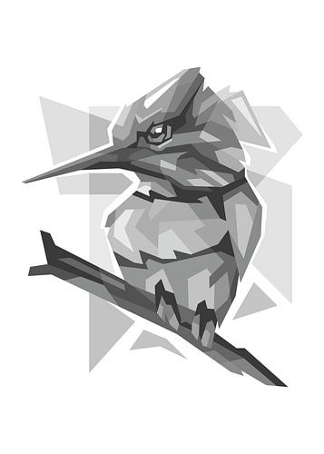 Oiseau mignon gris sur Rizky Dwi Aprianda