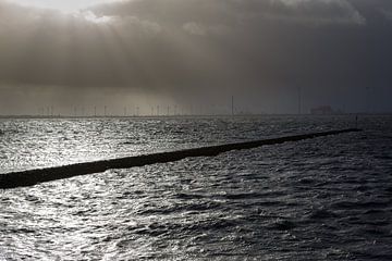 Groyne at the Dollard by Rolf Pötsch