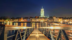Deventer Skyline Lebuinus kerk avond