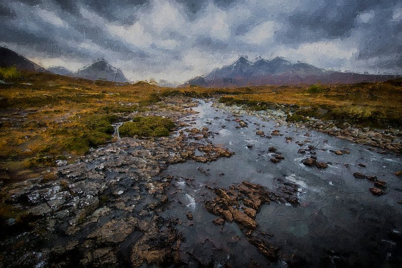 Landschap Schotland van Digitale Schilderijen