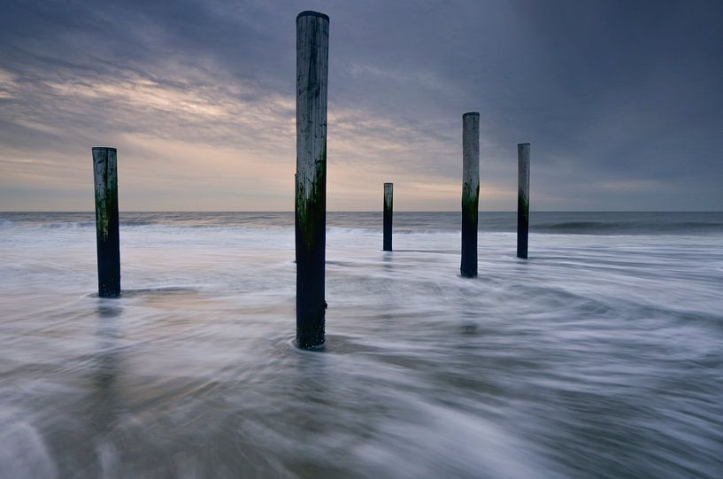 Vue sur la mer - Palendorp près de Petten en Hollande du Nord par Martin Jansen
