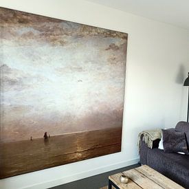 Kundenfoto: Sonnenuntergang, Hendrik Willem Mesdag, als artframe