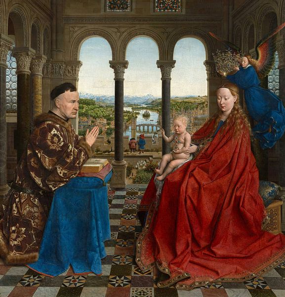 Madonna of Chancellor Rolin, Jan van Eyck by All the Masters
