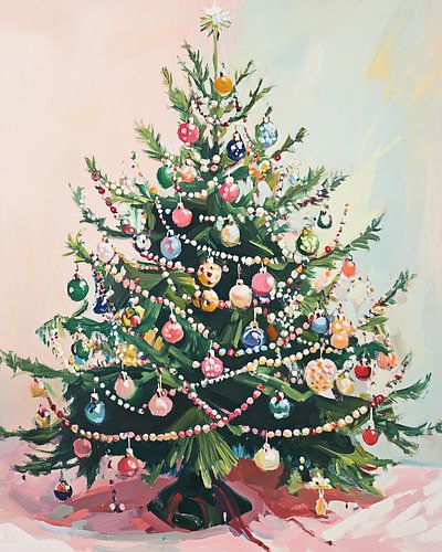 Colourful Christmas tree