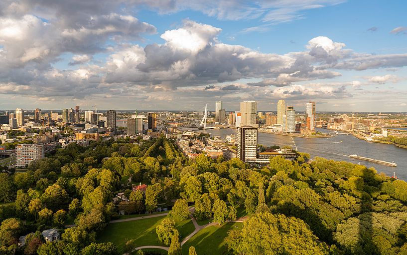 Rotterdam van boven: Een Gouden Uur Uitzicht vanaf de Euromast van Jeroen Kleiberg