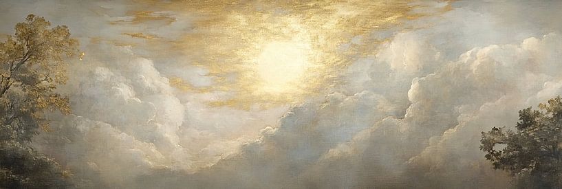 Skylight | Whispering Clouds by Abstract Painting