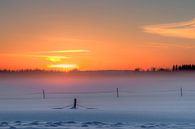 Sunset in Lapland van Michel Kant thumbnail