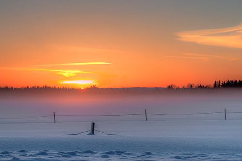 Sunset in Lapland