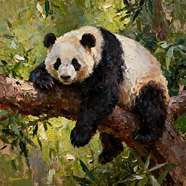 Wildtiere – Ungezähmte Anmut – Panda 2 von Johannas Art Creations