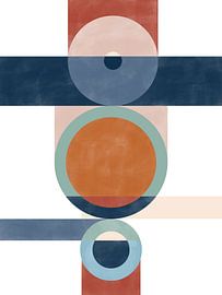 Geometrische Formen mit Kreisen und Rechtecken von Elena Ristova