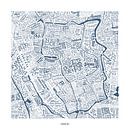 Utrechter Stadtplan in Straßennamen, einzigartiges Werk! von Vol van Kleur Miniaturansicht