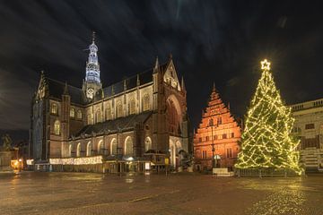 Grote Markt Haarlem van Machiel Kraaij
