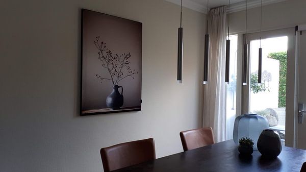 Klantfoto: Blauwe vaas met besjes (gezien bij vtwonen) van Karin Bazuin, als ArtFrame