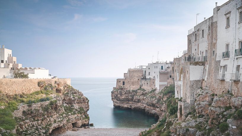 Lama Monachile baai en strand in Polignano a Mare van Stefano Orazzini
