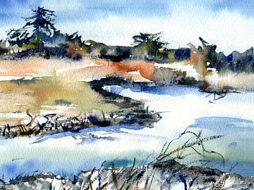 at a lake by Claudia Gründler