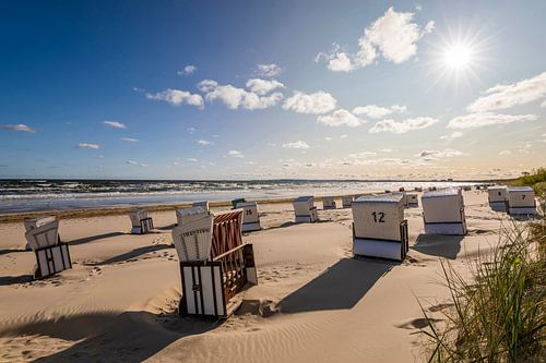 Strand bij Ahlbeck op het eiland Usedom