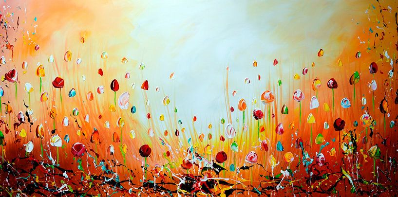 Summer Flowers van Gena Theheartofart