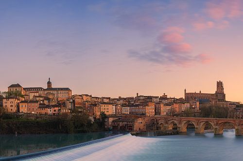 Zonsondergang in Albi, Frankrijk van Henk Meijer Fotografie