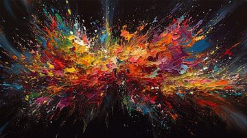 Abstract splash Art van Harry Stok