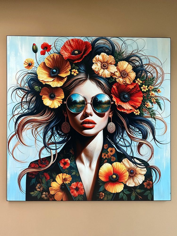 She loves flowers I  by Art Studio RNLD 