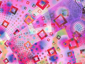 Infinito Pink - grafisches Muster von Claudia Gründler