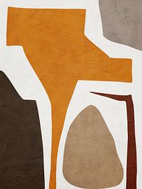 Moderne organische geometrische abstracte kunst