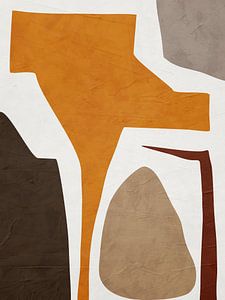 Moderne Organisch Geometrische Abstrakte Kunst