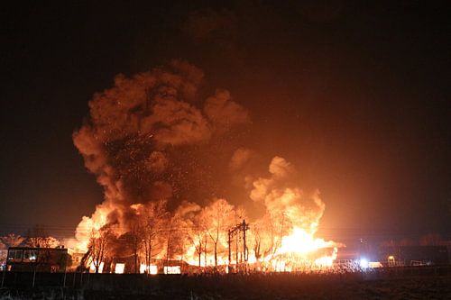 Sehr großes Feuer Almelo